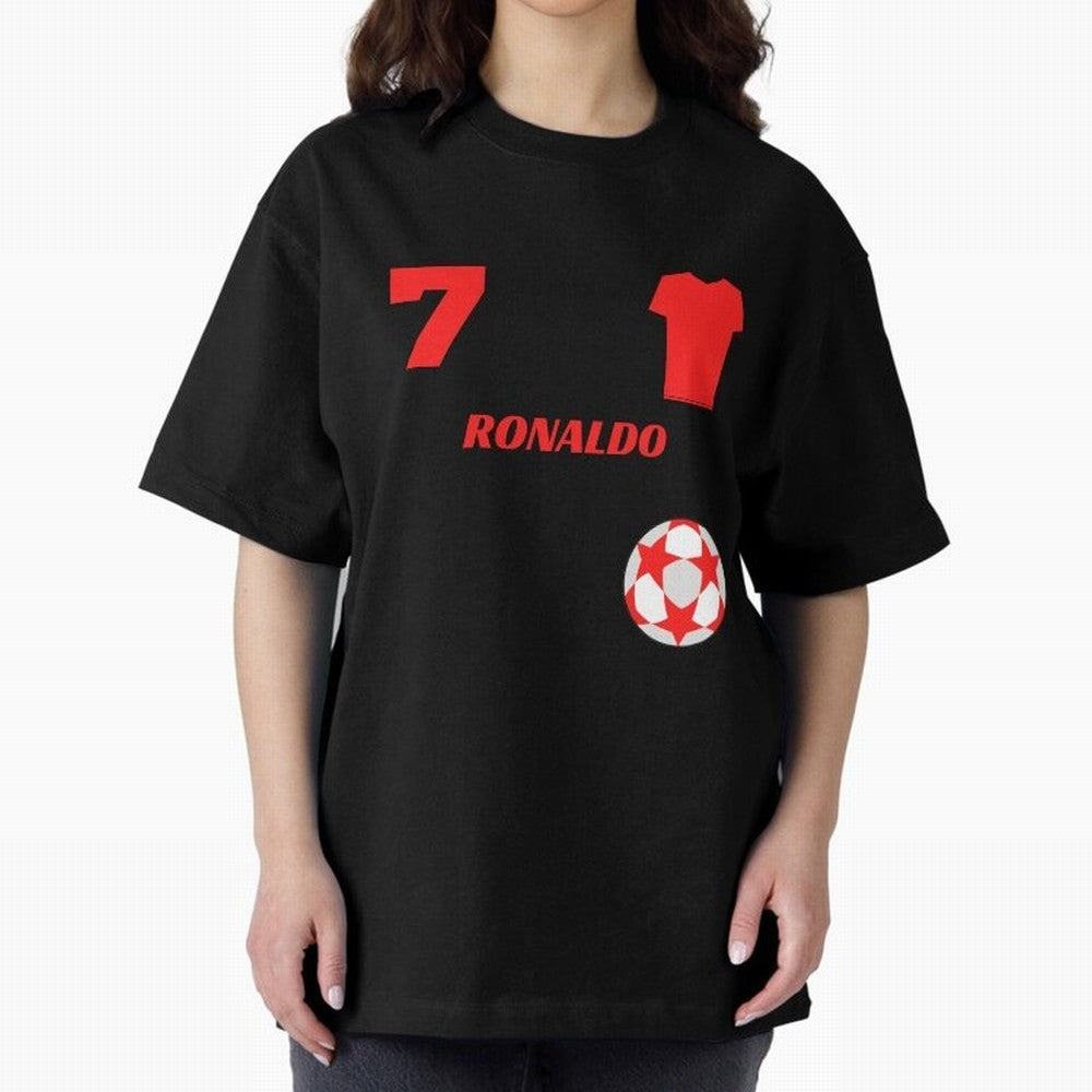 Ronaldo 7 - Man U Back to Manchester Oversized T-Shirt Follow Every Goal of Match Day Hype around FIFA World Cup 2026 Group Stage, Haaland and Mbappe, Portugal, Match Day Excitement, Supporter Culture, Golden Goals and Global Football Passion;