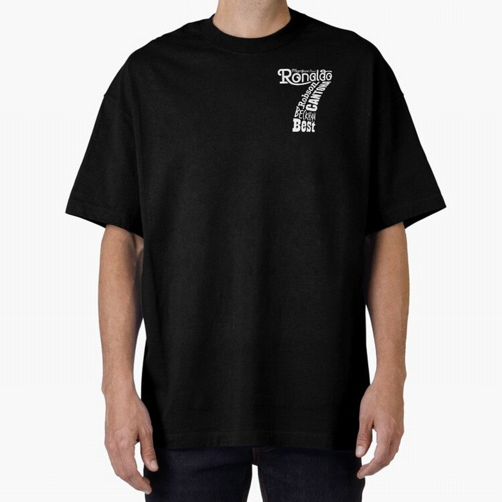 Manchester United Magnificent Sevens Oversized T-Shirt Celebrate National Team Dreams in FIFA World Cup 2026 USA Canada Mexico for Fans of Messi, Neymar and Mbappe and Brazil, Portugal and Argentina, Bringing Sports Nostalgia, International