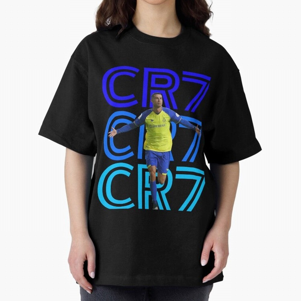 Christiano Ronaldo CR7 Oversized T-Shirt Bring Home Match Day Hype around FIFA World Cup 2026, Haaland and Mbappe, Portugal, Spain and Germany, Match Day Excitement, Supporter Culture, Golden Goals and Global Football Passion; Great for Supporters