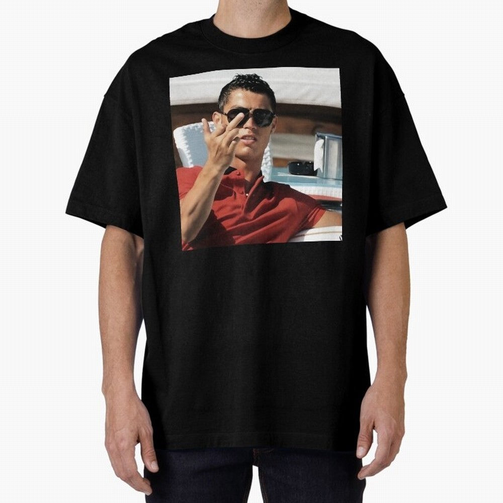 Ronaldo Oversized T-Shirt Celebrate Soccer Greatness during FIFA World Cup 2026 for Fans of Cristiano Ronaldo and England and Germany, Bringing Football History, Final Match Energy, Crowd Noise and Once in a Lifetime Moments; Created for Match Day