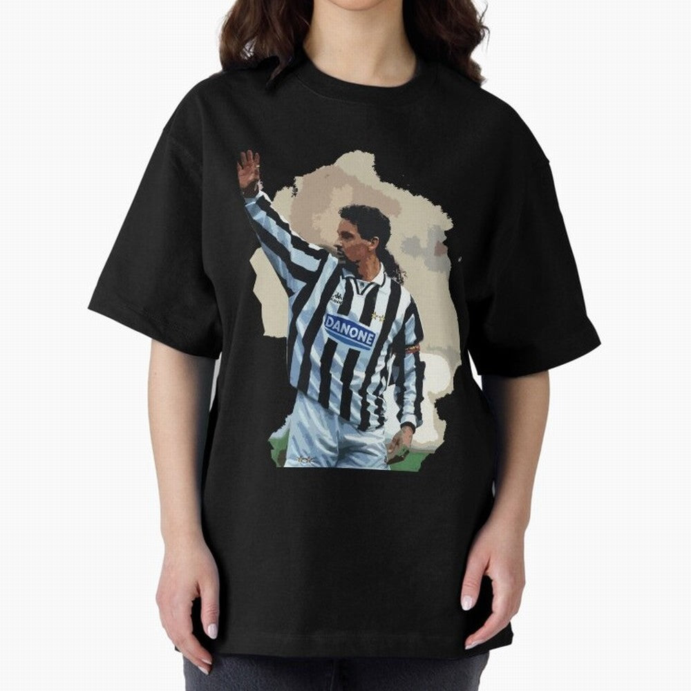Roberto Baggio Oversized T-Shirt Relive Legendary Nights from Match Day Hype around FIFA World Cup 2026 Group Stage, CR7 and Messi, Spain and Netherlands, Tournament Hype, Historic Matchups, Family Viewing Parties and Global Sports Pride; Built for
