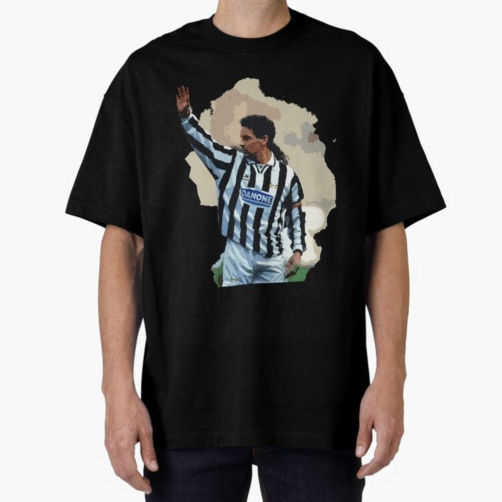 Roberto Baggio Oversized T-Shirt Relive Legendary Nights from Match Day Hype around FIFA World Cup 2026 Group Stage, CR7 and Messi, Spain and Netherlands, Tournament Hype, Historic Matchups, Family Viewing Parties and Global Sports Pride; Built for