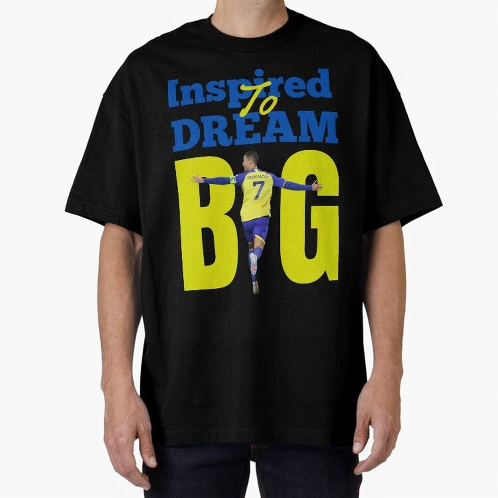 Inspired To Dream Big Oversized T-Shirt Turn Football Passion into FIFA World Cup 2026 Group Stage Spirit, Filled with Spain, Messi, Champion Mindset, Group Stage Buzz, Knockout Tension and Passionate Fan Culture; Built for Supporters Chasing