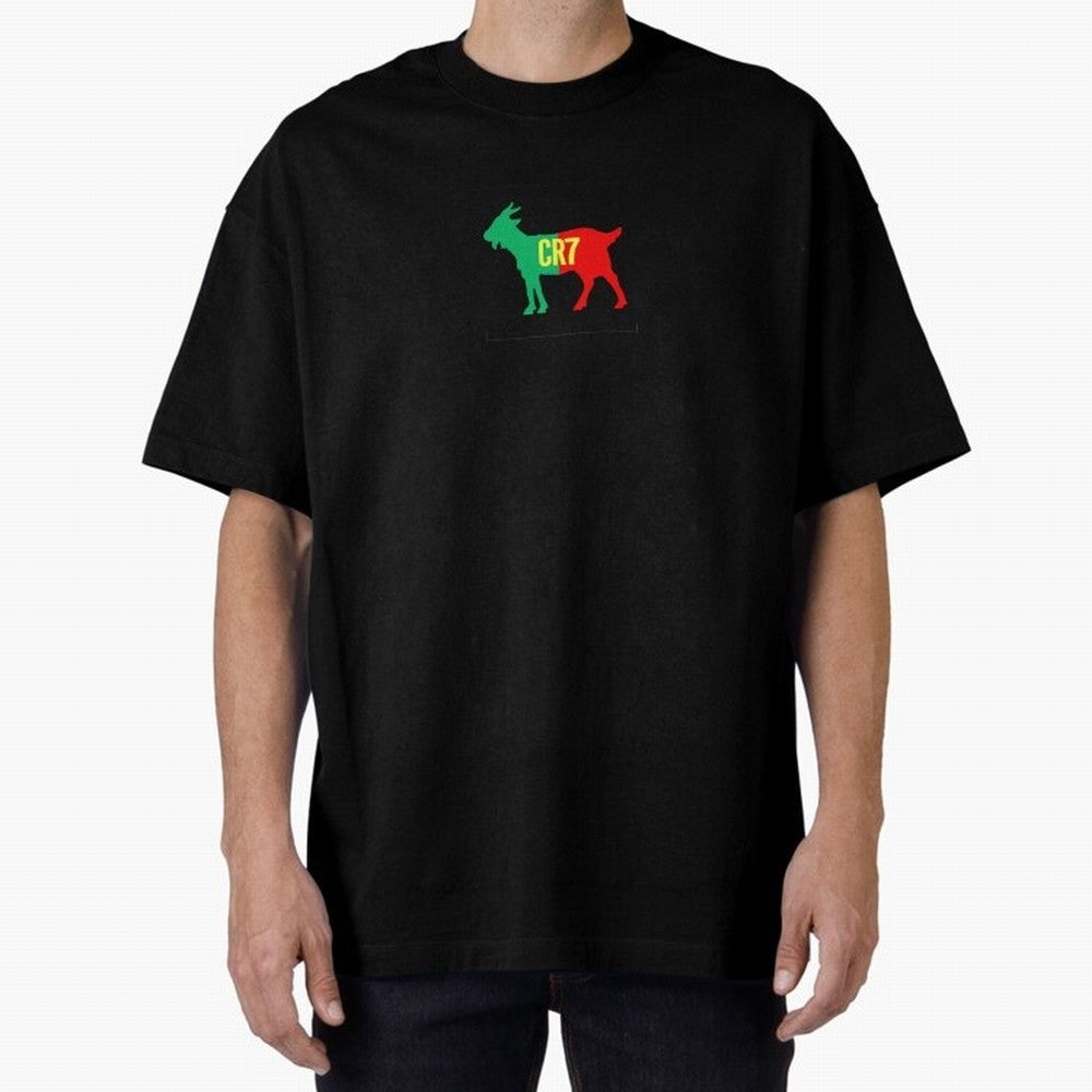 CR7 GOAT - Cristiano Ronaldo Oversized T-Shirt Join Global Football Passion for FIFA World Cup 2026 Group Stage, Made for Messi, England, France and Netherlands, Stadium Chants, National Pride, Trophy Dreams and Unforgettable Football Memories;