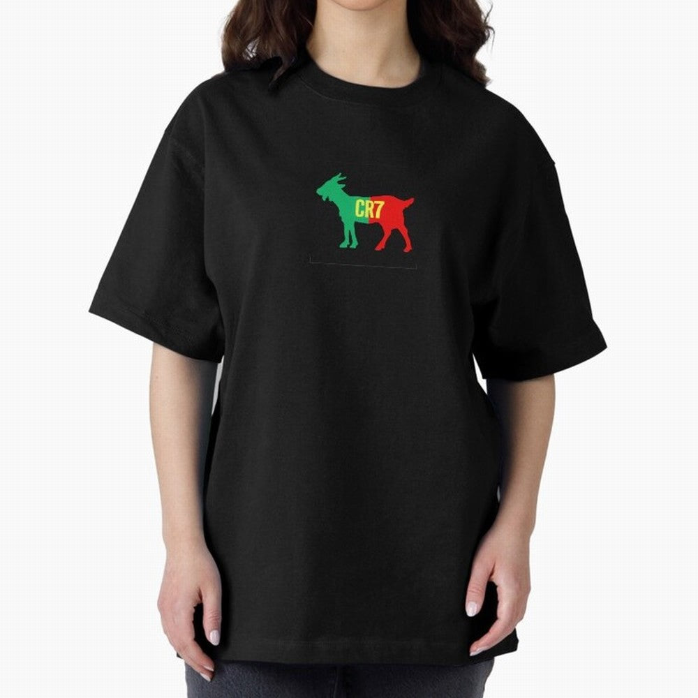 CR7 GOAT - Cristiano Ronaldo Oversized T-Shirt Join Global Football Passion for FIFA World Cup 2026 Group Stage, Made for Messi, England, France and Netherlands, Stadium Chants, National Pride, Trophy Dreams and Unforgettable Football Memories;