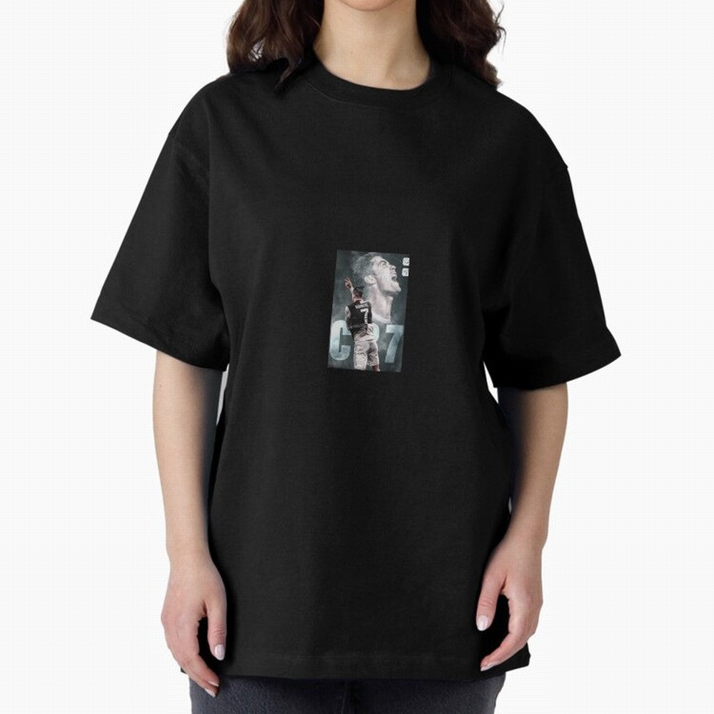 Ronaldo sticker Oversized T-Shirt Fuel the Hype around FIFA World Cup 2026 USA Canada Mexico Spirit, Made for Brazil, Portugal and Argentina, Messi, Neymar and Mbappe, Supporter Pride, Iconic Celebrations, Legendary Names and Global Match Day