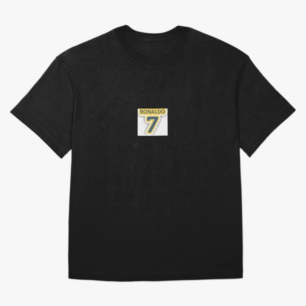 Ronaldo sticker Oversized T-Shirt Embrace Match Day Hype around FIFA World Cup 2026, Messi, CR7 and Mbappe, Brazil, Portugal and Argentina, Football Festival Excitement, Trophy Ambitions, Country Rivalries and Star Player Buzz; Perfect for Fans,