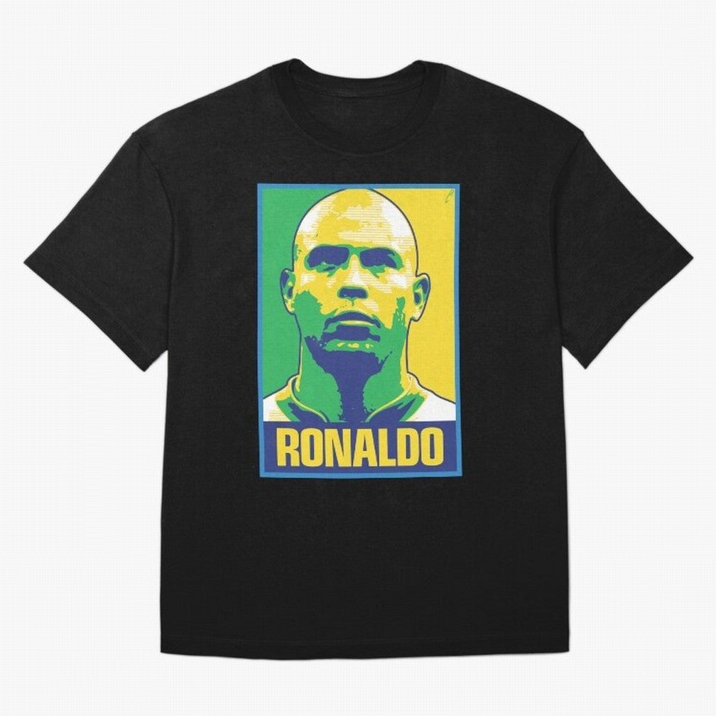 Ronaldo - BRAZIL Oversized T-Shirt Represent Football Lovers during Match Day Hype around FIFA World Cup 2026, Neymar, England, Football History, Final Match Energy, Crowd Noise and Once in a Lifetime Moments; Made for Die Hard Supporters, Soccer