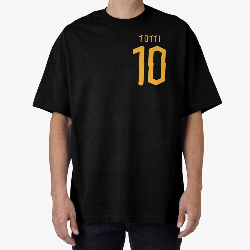 Totti 2020 Oversized T-Shirt Carry National Pride through Global Football Passion for FIFA World Cup 2026, Centered on Messi, CR7 and Mbappe, Germany, Retro Football Energy, Iconic Rivalries, Trophy Chase Drama and Stadium Atmosphere; Ideal for