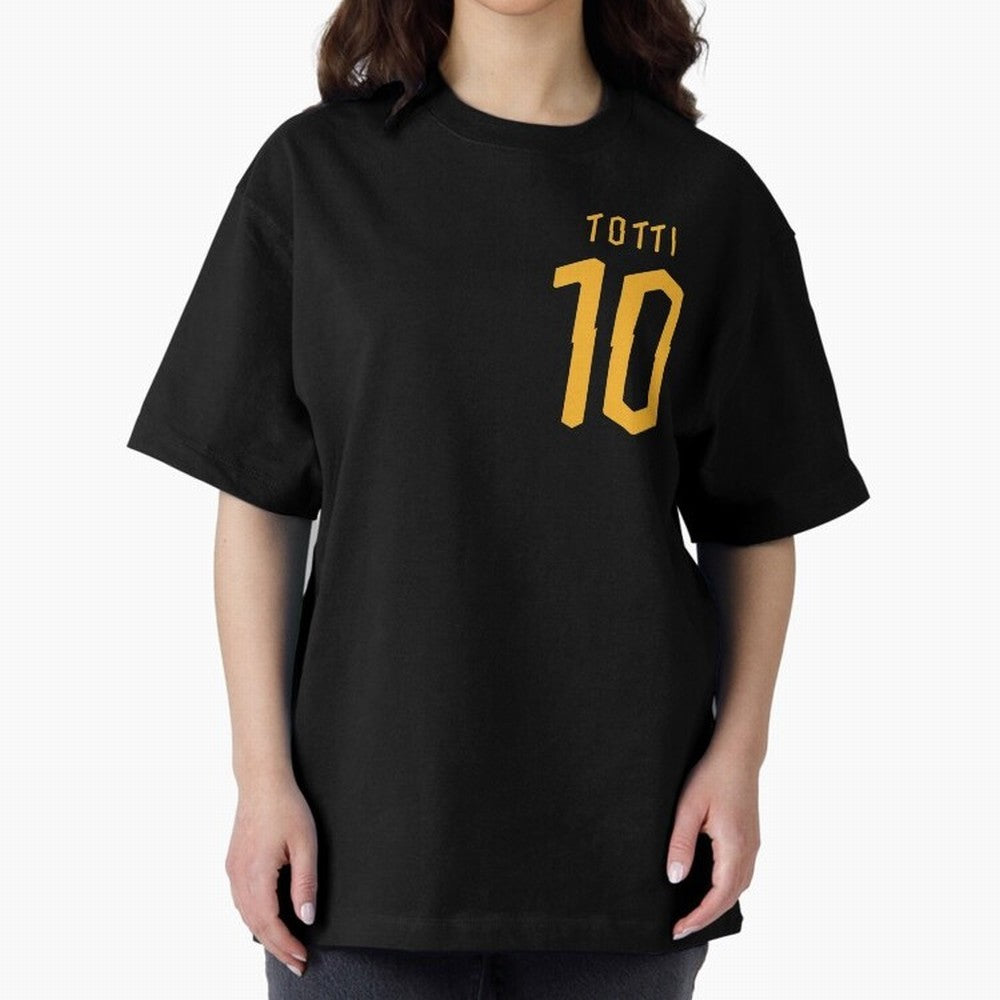 Totti 2020 Oversized T-Shirt Carry National Pride through Global Football Passion for FIFA World Cup 2026, Centered on Messi, CR7 and Mbappe, Germany, Retro Football Energy, Iconic Rivalries, Trophy Chase Drama and Stadium Atmosphere; Ideal for