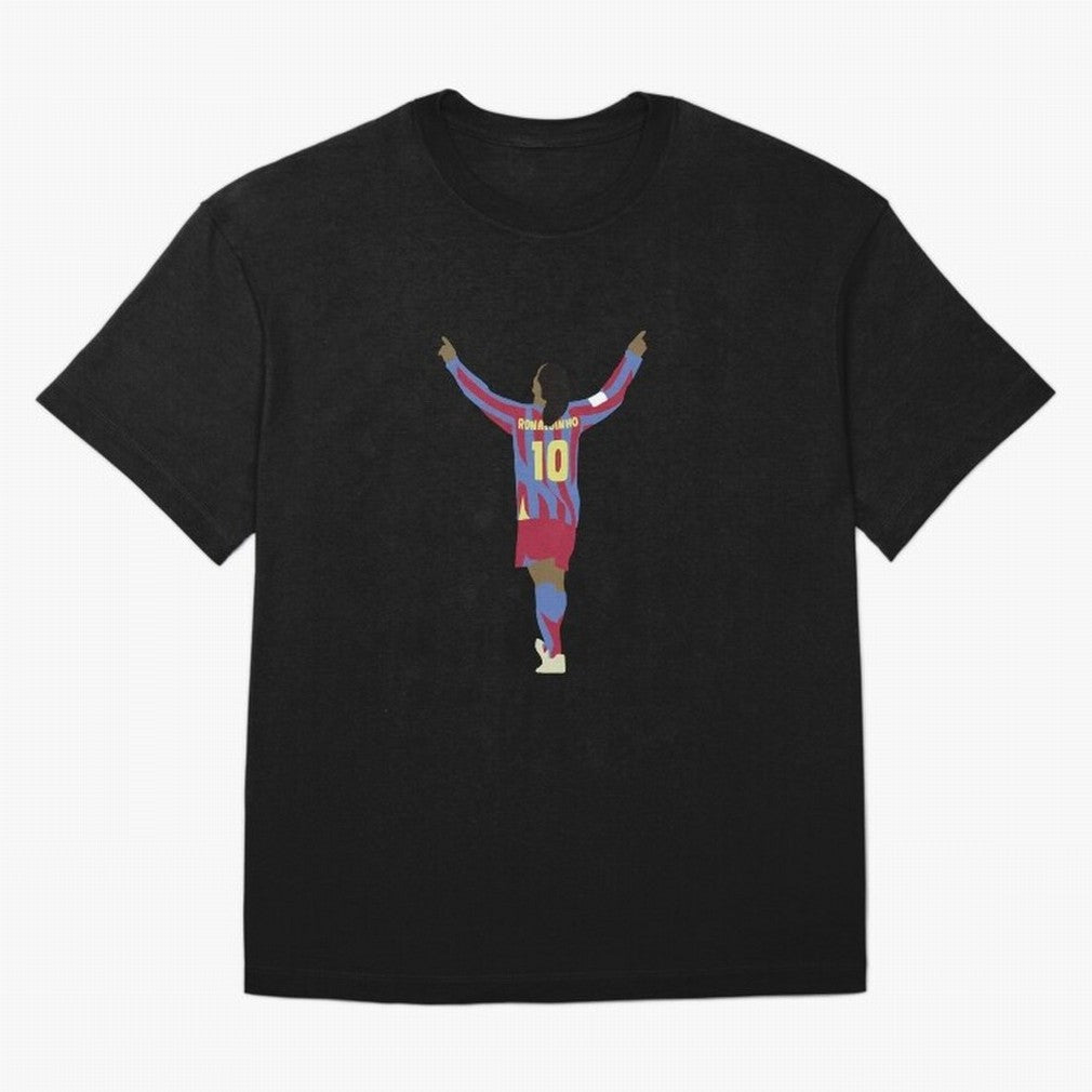 Ronaldinho FC Barcelona Oversized T-Shirt Make Game Day About Global Football Passion for FIFA World Cup 2026 USA Canada Mexico, Celebrating Neymar, England, France and Netherlands, Champion Mindset, Group Stage Buzz, Knockout Tension and