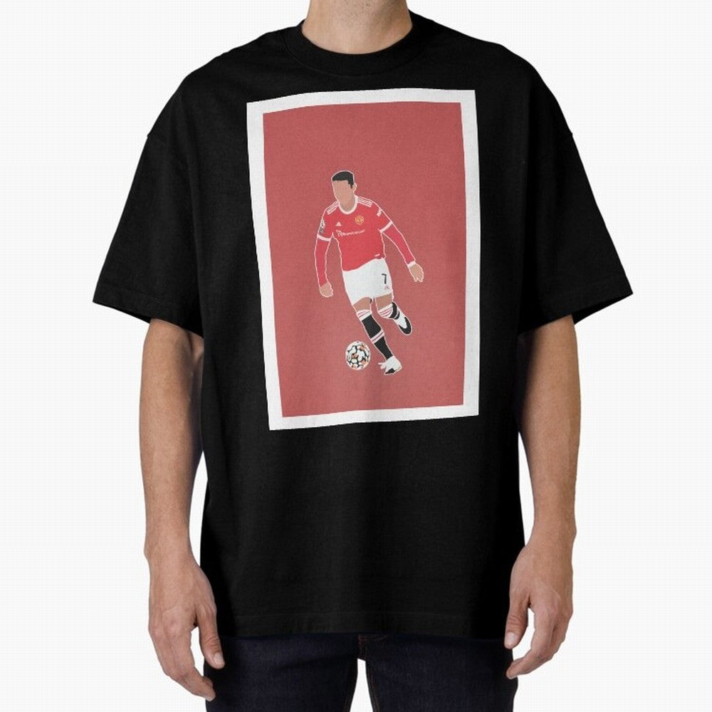 Cristiano Ronaldo 2 Oversized T-Shirt Represent the Passion of FIFA World Cup 2026 Group Stage with Messi, Neymar and Mbappe, Spain Energy, Match Day Excitement, Supporter Culture, Golden Goals and Global Football Passion; Created for Match Day