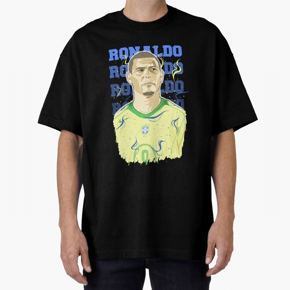 Ronaldo Oversized T-Shirt Wear the Spirit of Match Day Hype around FIFA World Cup 2026 USA Canada Mexico, Haaland, Argentina and Brazil, Sports Nostalgia, International Competition, Famous Players and Unforgettable Victories; Built for Supporters