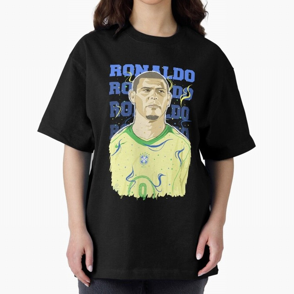 Ronaldo Oversized T-Shirt Wear the Spirit of Match Day Hype around FIFA World Cup 2026 USA Canada Mexico, Haaland, Argentina and Brazil, Sports Nostalgia, International Competition, Famous Players and Unforgettable Victories; Built for Supporters
