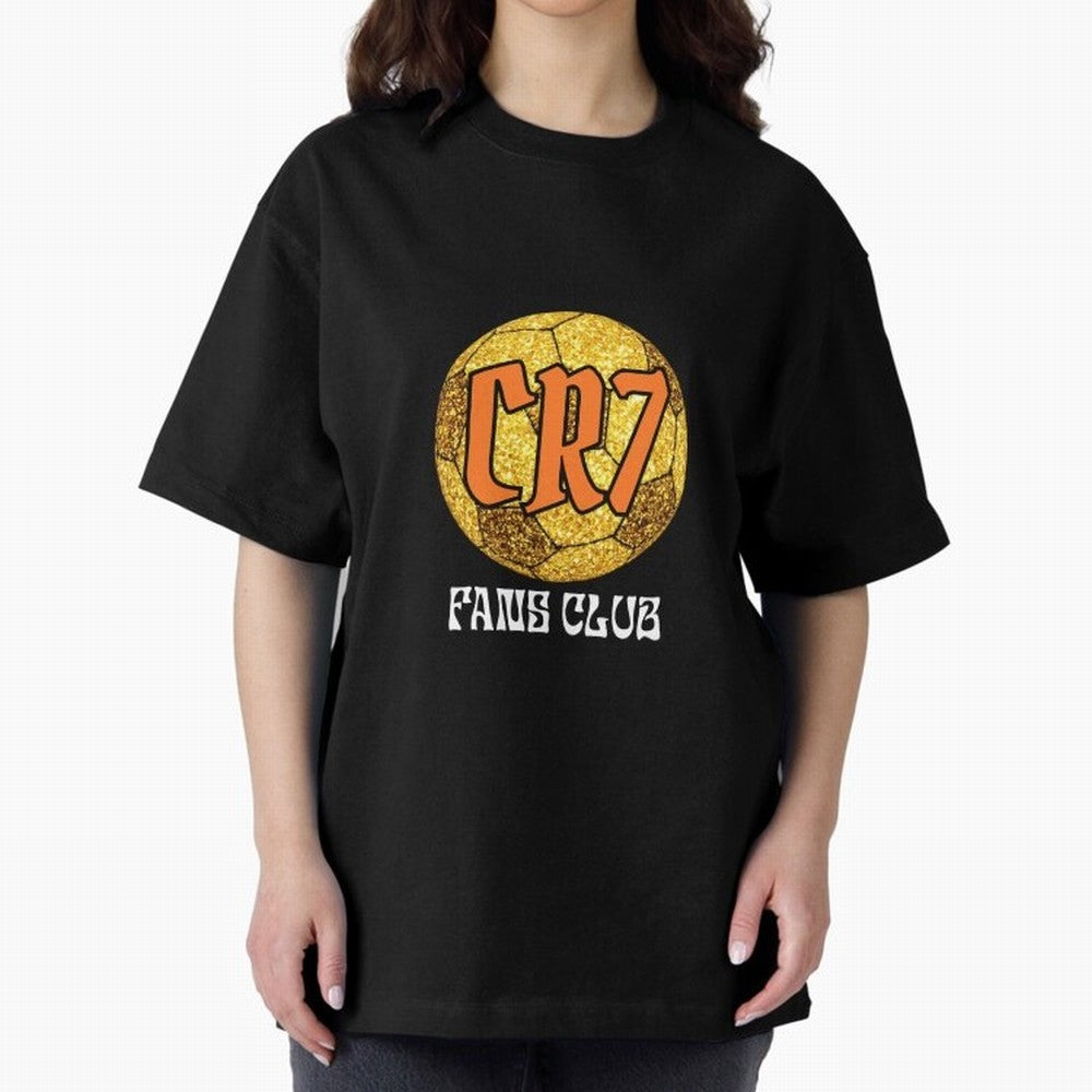 CR7 BLK3 Oversized T-Shirt Stand with Global Football Passion for FIFA World Cup 2026 USA Canada Mexico, Centered on Haaland, England and Germany, Classic Soccer Heritage, Championship Pressure, Fan Loyalty and International Pride; Ideal for Fans