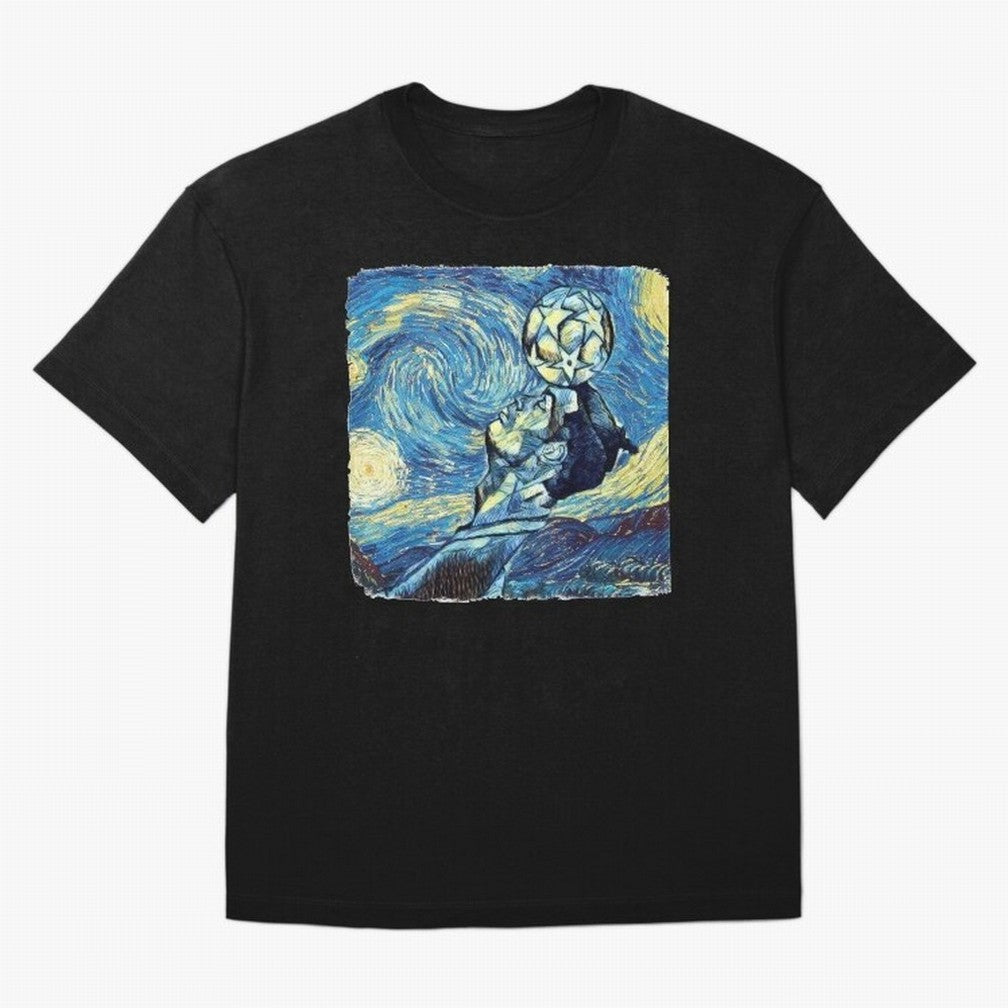 Ronaldo Ronaldo Van Gogh Style Oversized T-Shirt Turn Up for Global Football Passion for FIFA World Cup 2026, Built around Messi, CR7 and Mbappe, Portugal, Spain and Germany, Worldwide Fan Energy, Dramatic Goals, Stadium Lights and Championship