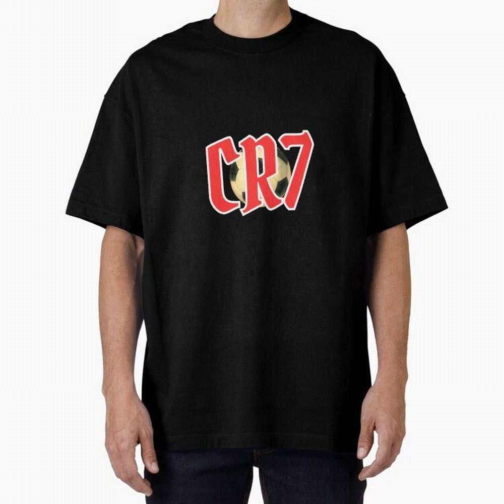 CR7 RED Oversized T-Shirt Bring a Vintage Feel to Match Day Hype around FIFA World Cup 2026, CR7, Germany, Worldwide Fan Energy, Dramatic Goals, Stadium Lights and Championship Celebrations; Made for Die Hard Supporters, Soccer Lovers, Game Day