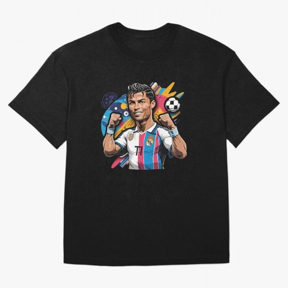 Cristiano Ronaldo cr7 Oversized T-Shirt Keep the Legacy of FIFA World Cup 2026 Spirit, Filled with England and Germany, Messi, Neymar and Mbappe, Football Passion, Legendary Performances, Festival Vibes and Supporter Community; Ideal for Passionate