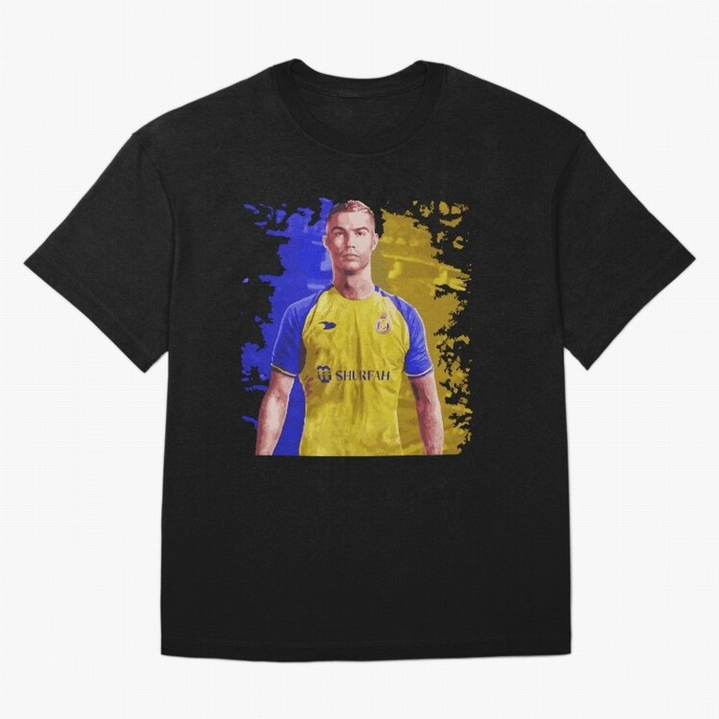 Ronaldo CR7 al nassr Oversized T-Shirt Relive Legendary Nights from FIFA World Cup 2026 USA Canada Mexico Made for CR7 and Messi, Spain Energy, Global Supporter Spirit, Legendary Goals, National Colors and Tournament Celebration; Ideal for