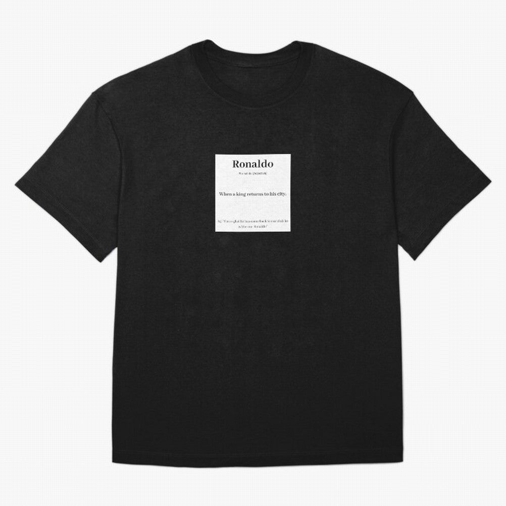 Ronaldo Football Definition - Funny Gift For Football Lovers Sticker Sticker Oversized T-Shirt Celebrate the Stars of FIFA World Cup 2026 USA Canada Mexico Spirit, Centered on Portugal, Spain and Germany, Messi, Football History, Final Match