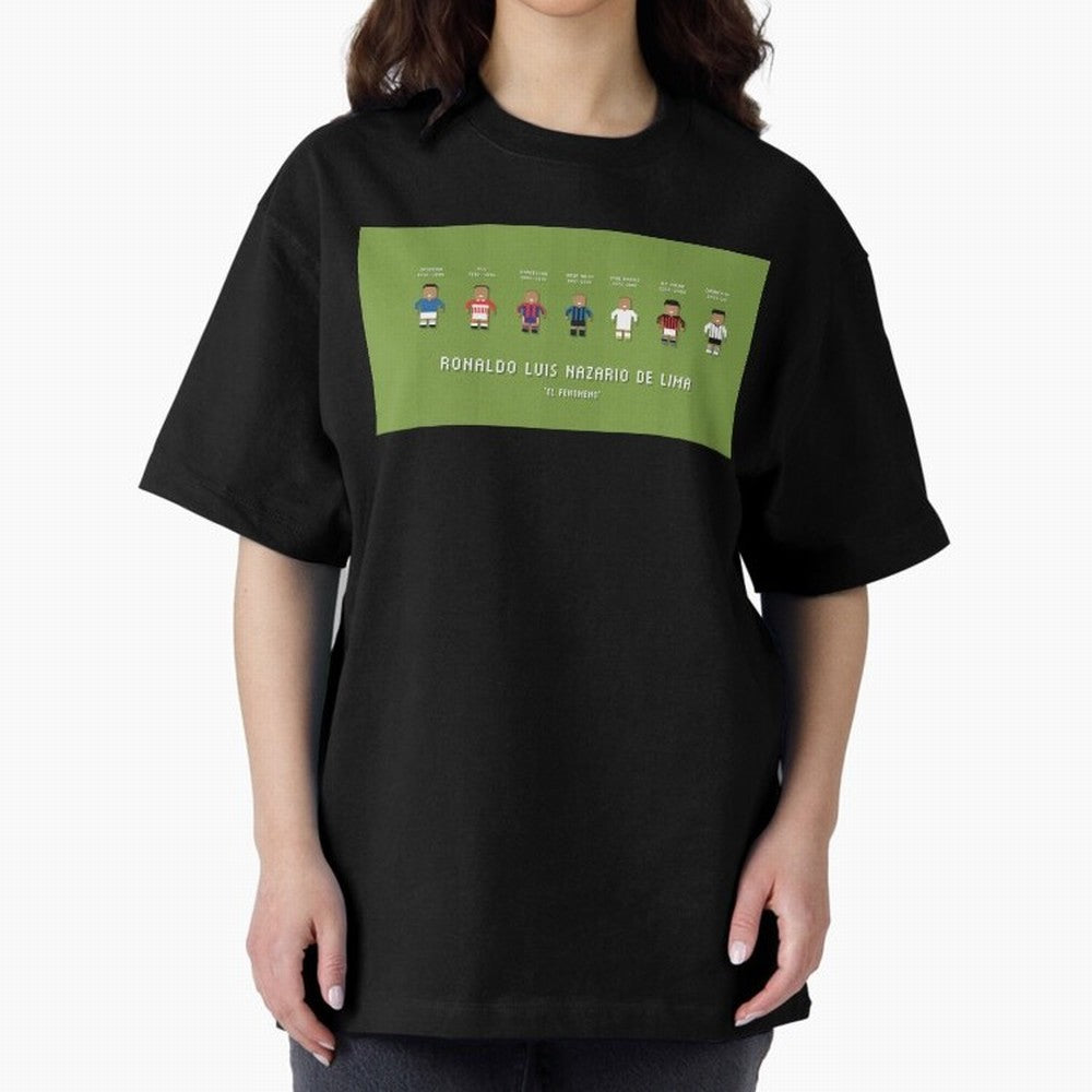 Ronaldo R9 Clubs Oversized T-Shirt Represent Match Day Hype around FIFA World Cup 2026, Cristiano Ronaldo, Haaland and CR7, Netherlands, Football Passion, Legendary Performances, Festival Vibes and Supporter Community; Made for Collectors Who Enjoy