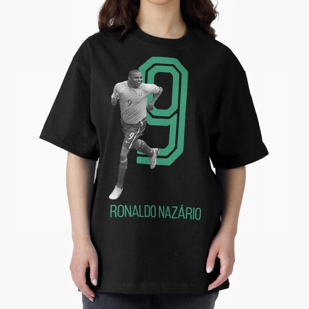 Ronaldo Naz¨¢rio Retro Oversized T-Shirt Turn Football Passion into FIFA World Cup 2026 Group Stage with Cristiano Ronaldo, Argentina and Brazil Energy, Goal Celebration Energy, Supporter Heritage, Football Icons and Worldwide Tournament Joy; Built