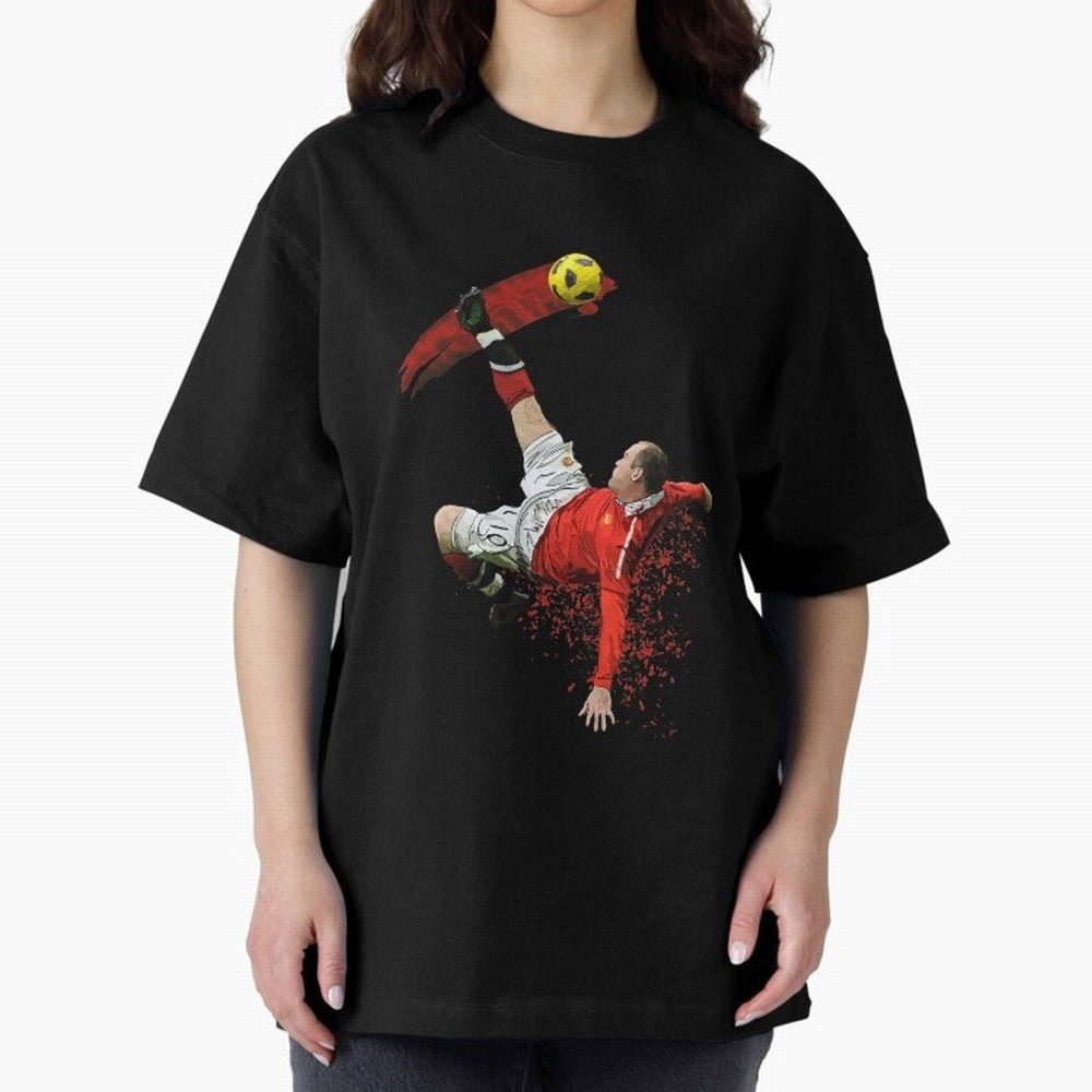 Wayne Rooney Oversized T-Shirt Bring FIFA World Cup 2026 USA Canada Mexico Highlighting Haaland, Portugal Energy, Champion Mindset, Group Stage Buzz, Knockout Tension and Passionate Fan Culture; Ideal for Football Dads, Football Moms, Friends,