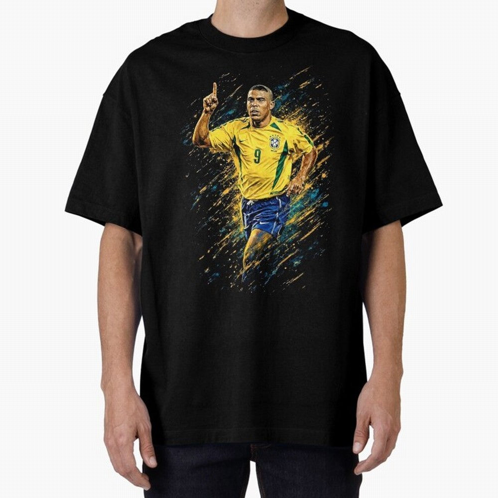 R9 Ronaldo Football Legend Oversized T-Shirt Celebrate the Stars of FIFA World Cup 2026 with Messi and Cristiano Ronaldo, Argentina and Brazil Energy, Game Day Rituals, Football Legends, Country Pride and the Road to the Final; Created for Match