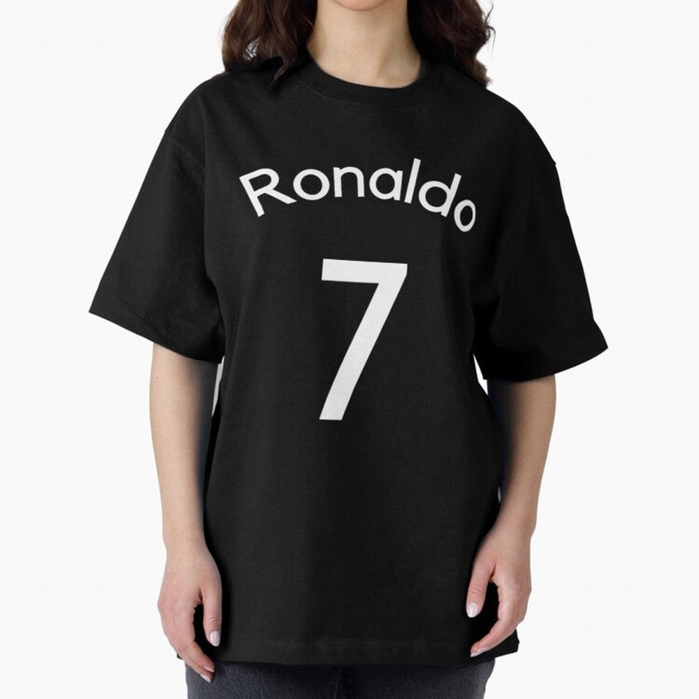 Ronaldo Manchester United Oversized T-Shirt Show Support during FIFA World Cup 2026 for Fans of Messi and Cristiano Ronaldo and Netherlands, Bringing Vintage Soccer Flavor, Modern Football Stars, National Flags and Final Night Emotion; Great for
