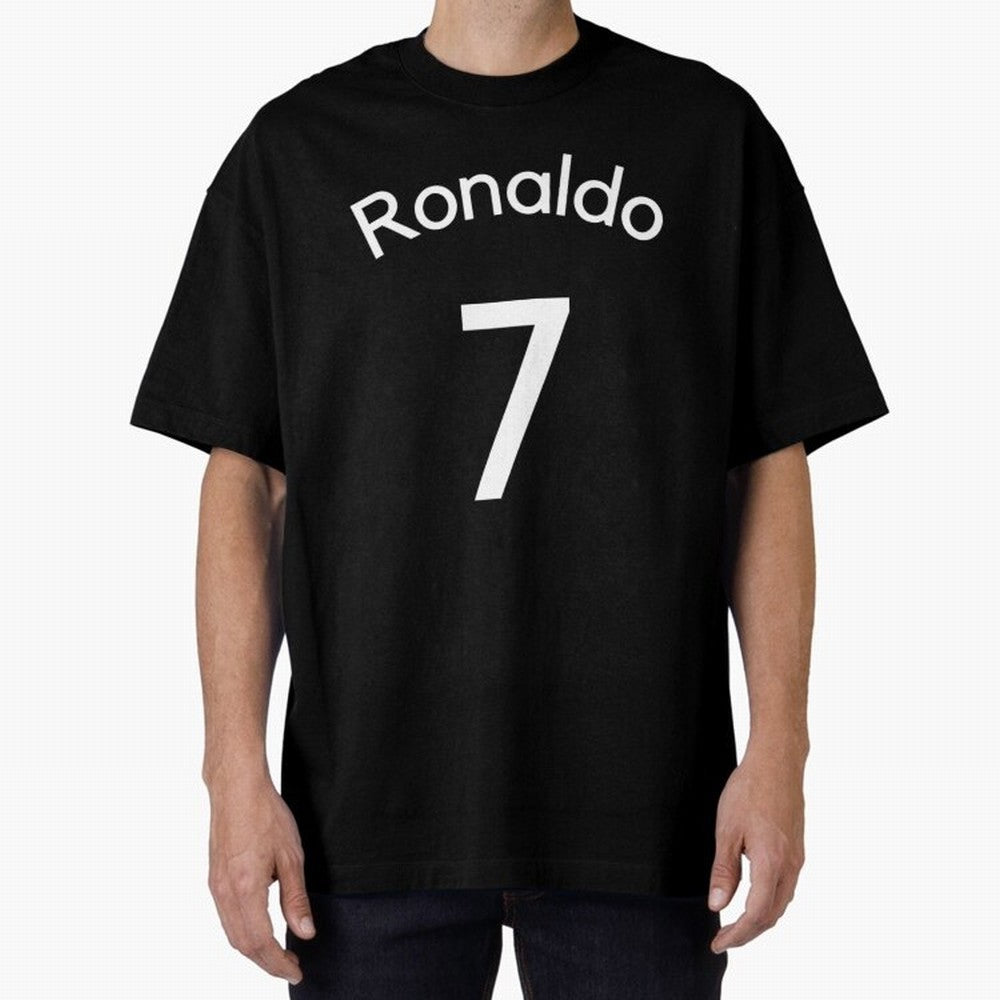 Ronaldo Manchester United Oversized T-Shirt Show Support during FIFA World Cup 2026 for Fans of Messi and Cristiano Ronaldo and Netherlands, Bringing Vintage Soccer Flavor, Modern Football Stars, National Flags and Final Night Emotion; Great for