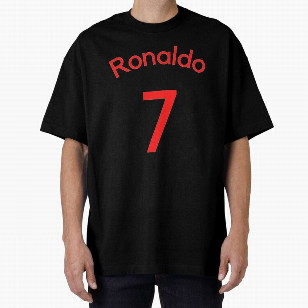 Ronaldo Manchester United Oversized T-Shirt Celebrate Soccer Greatness during the FIFA World Cup 2026 USA Canada Mexico Journey through Cristiano Ronaldo, Haaland and CR7 Highlights, Portugal, Spain and Germany Pride, Football History, Final Match