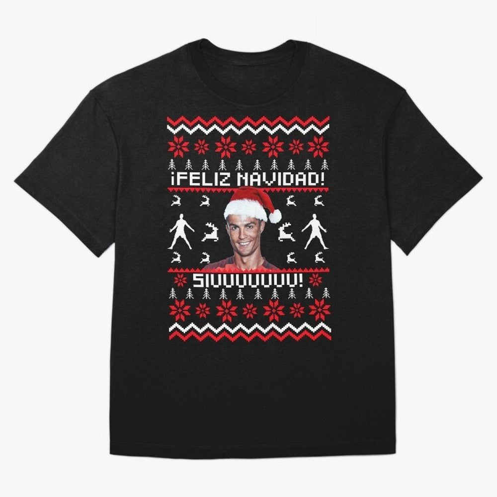 Cristiano Ronaldo El Bicho SIUU Ugly Sweater Oversized T-Shirt Enjoy the Biggest Football Party of Global Football Passion for FIFA World Cup 2026, Featuring Mbappe and Neymar, Spain and Netherlands, Stadium Chants, National Pride, Trophy Dreams