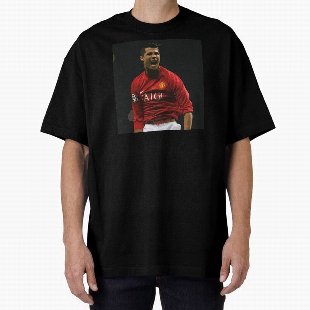 The Manchester United bug 2008 Oversized T-Shirt Celebrate the Road through FIFA World Cup 2026 Driven by Mbappe and Neymar, Argentina, France and Brazil Energy, Match Day Excitement, Supporter Culture, Golden Goals and Global Football Passion;