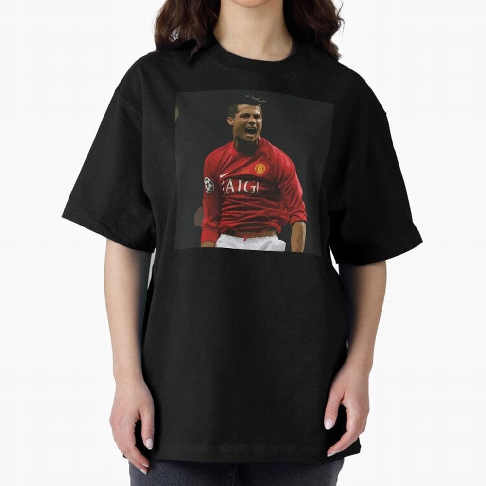 The Manchester United bug 2008 Oversized T-Shirt Celebrate the Road through FIFA World Cup 2026 Driven by Mbappe and Neymar, Argentina, France and Brazil Energy, Match Day Excitement, Supporter Culture, Golden Goals and Global Football Passion;