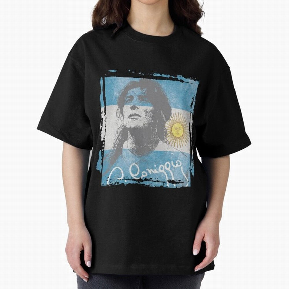 Claudio Caniggia Oversized T-Shirt Celebrate Global Passion for FIFA World Cup 2026 Centered on Messi and Cristiano Ronaldo, Spain Energy, Worldwide Fan Energy, Dramatic Goals, Stadium Lights and Championship Celebrations; Ideal for Fans Who Follow