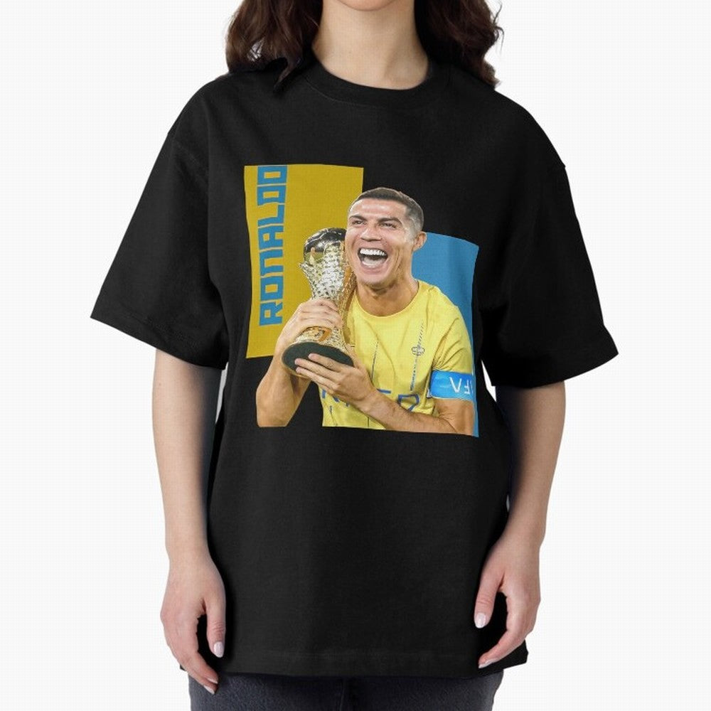 Ronaldo Oversized T-Shirt Showcase FIFA World Cup 2026 Spirit, Built around Argentina and Brazil, Mbappe and Neymar, Championship Spirit, Famous Goals, Roaring Crowds and International Football Unity; Built for Supporters Chasing Trophy Dreams,