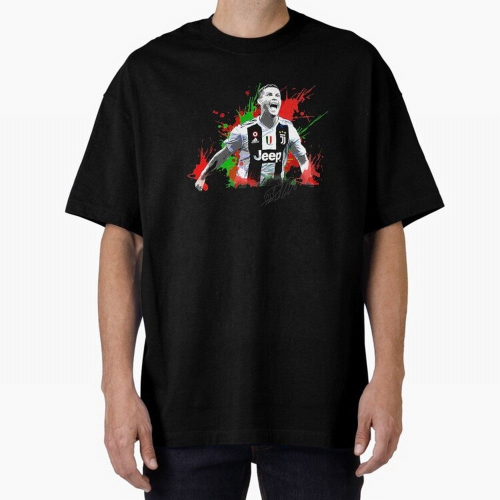 Cristiano Ronaldo Fan Oversized T-Shirt Back Your Heroes with Global Football Passion for FIFA World Cup 2026 USA Canada Mexico, Capturing Cristiano Ronaldo, Haaland and CR7, Argentina and Brazil, Global Supporter Spirit, Legendary Goals, National