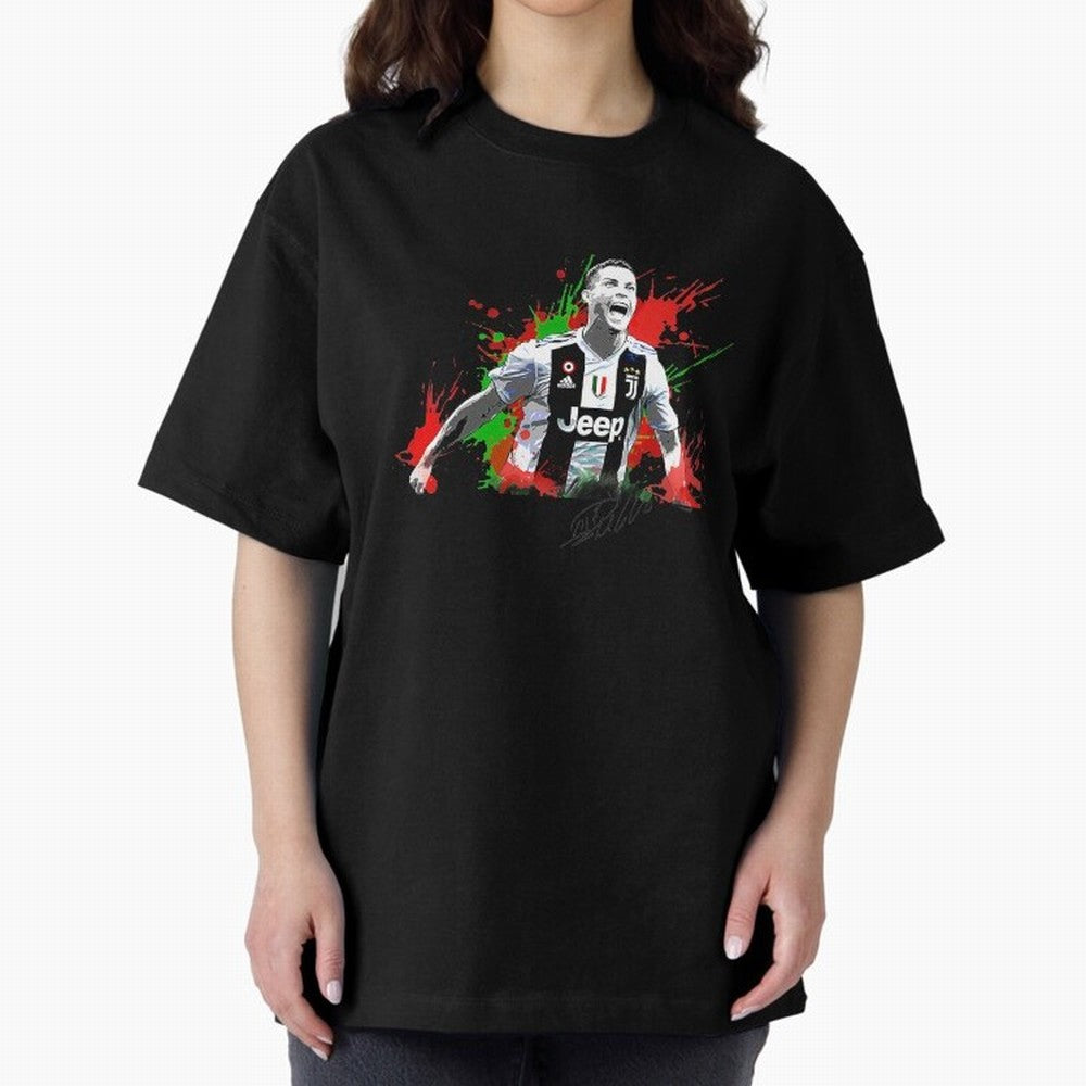 Cristiano Ronaldo Fan Oversized T-Shirt Back Your Heroes with Global Football Passion for FIFA World Cup 2026 USA Canada Mexico, Capturing Cristiano Ronaldo, Haaland and CR7, Argentina and Brazil, Global Supporter Spirit, Legendary Goals, National