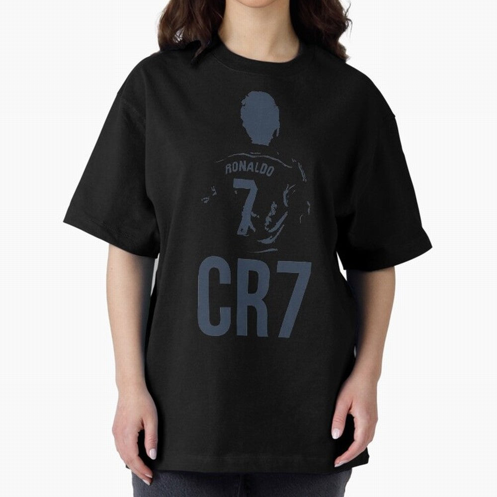 CR7 - Cristiano Ronaldo Oversized T-Shirt Mark FIFA World Cup 2026 Group Stage Featuring Cristiano Ronaldo, Haaland and CR7, Portugal Energy, Game Day Rituals, Football Legends, Country Pride and the Road to the Final; Perfect for People Who Love
