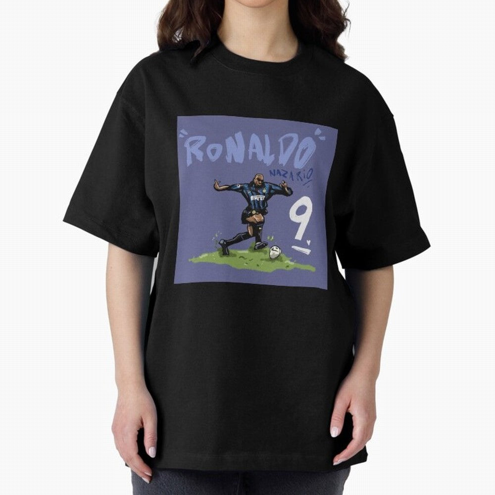 Ronaldo Nazario. Oversized T-Shirt Relive the Noise and Pride of the FIFA World Cup 2026 USA Canada Mexico Journey through Cristiano Ronaldo Highlights, England and Germany Pride, Tournament Hype, Historic Matchups, Family Viewing Parties and