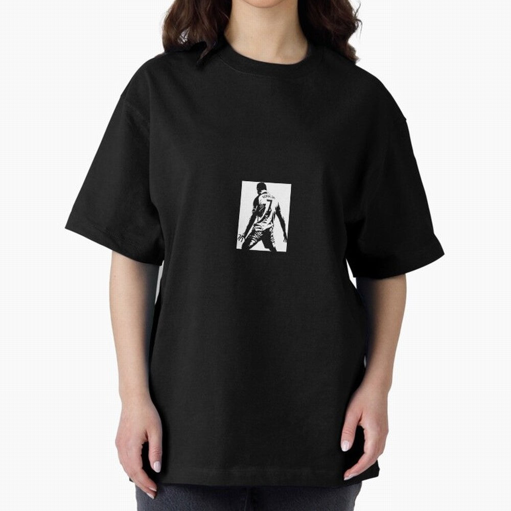 Ronaldo sticker Oversized T-Shirt Get Ready for the FIFA World Cup 2026 Group Stage Journey through Cristiano Ronaldo Highlights, France Pride, Worldwide Fan Energy, Dramatic Goals, Stadium Lights and Championship Celebrations; Built for Supporters