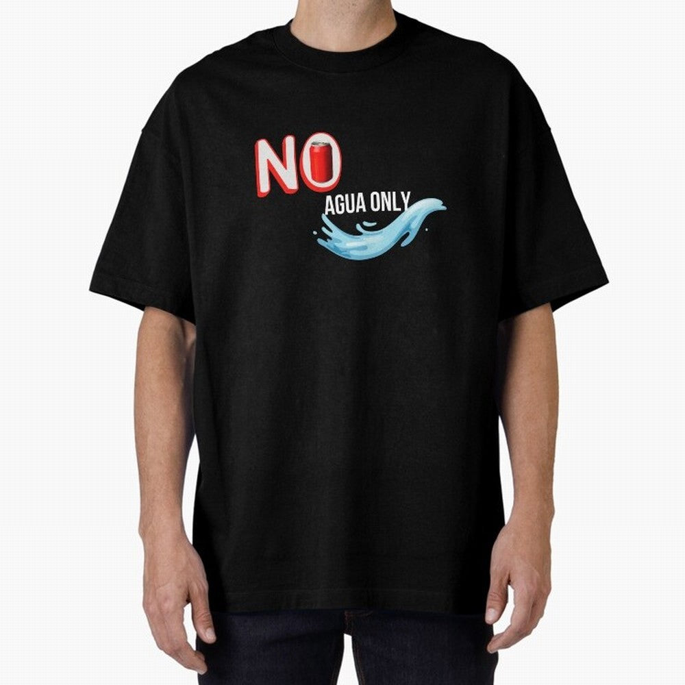 Cristiano Ronaldo - No Soda Coca Drink Agua Water Only Oversized T-Shirt Support the Legends of Match Day Hype around FIFA World Cup 2026 USA Canada Mexico, Messi, England, France and Netherlands, Football Passion, Legendary Performances, Festival