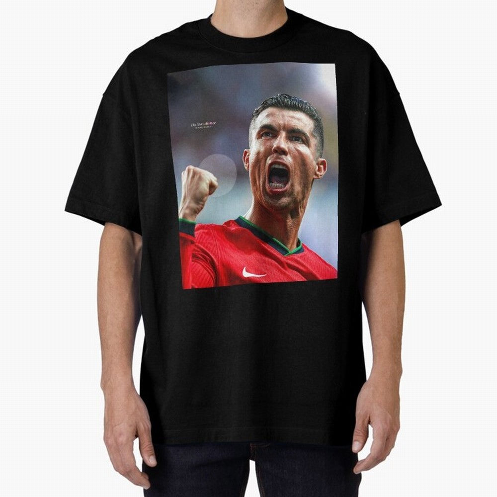 CR7: The Eternal GOAT Oversized T-Shirt Celebrate Soccer Greatness during FIFA World Cup 2026 for Fans of Cristiano Ronaldo and France, Bringing Football Festival Excitement, Trophy Ambitions, Country Rivalries and Star Player Buzz; Created for