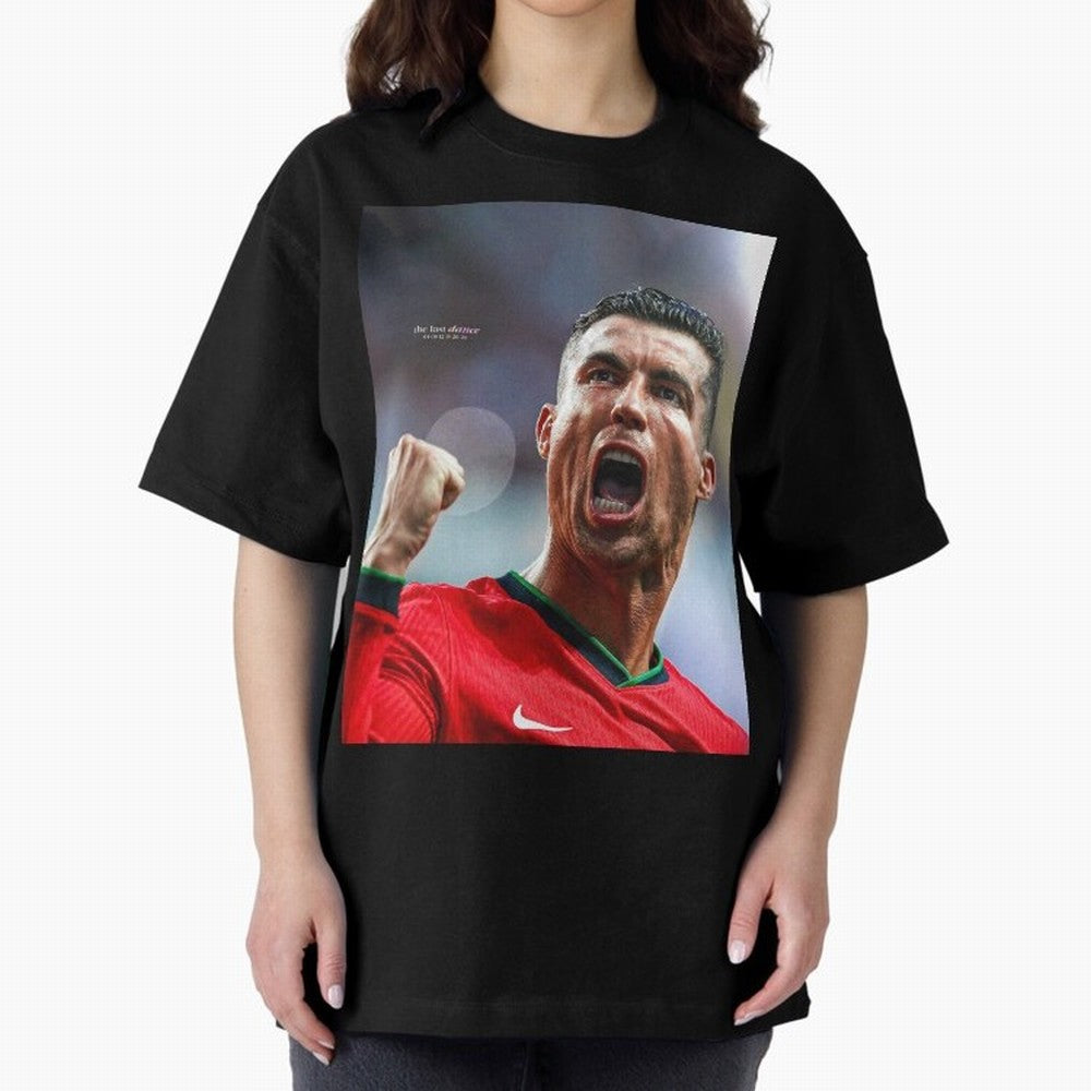 CR7: The Eternal GOAT Oversized T-Shirt Celebrate Soccer Greatness during FIFA World Cup 2026 for Fans of Cristiano Ronaldo and France, Bringing Football Festival Excitement, Trophy Ambitions, Country Rivalries and Star Player Buzz; Created for