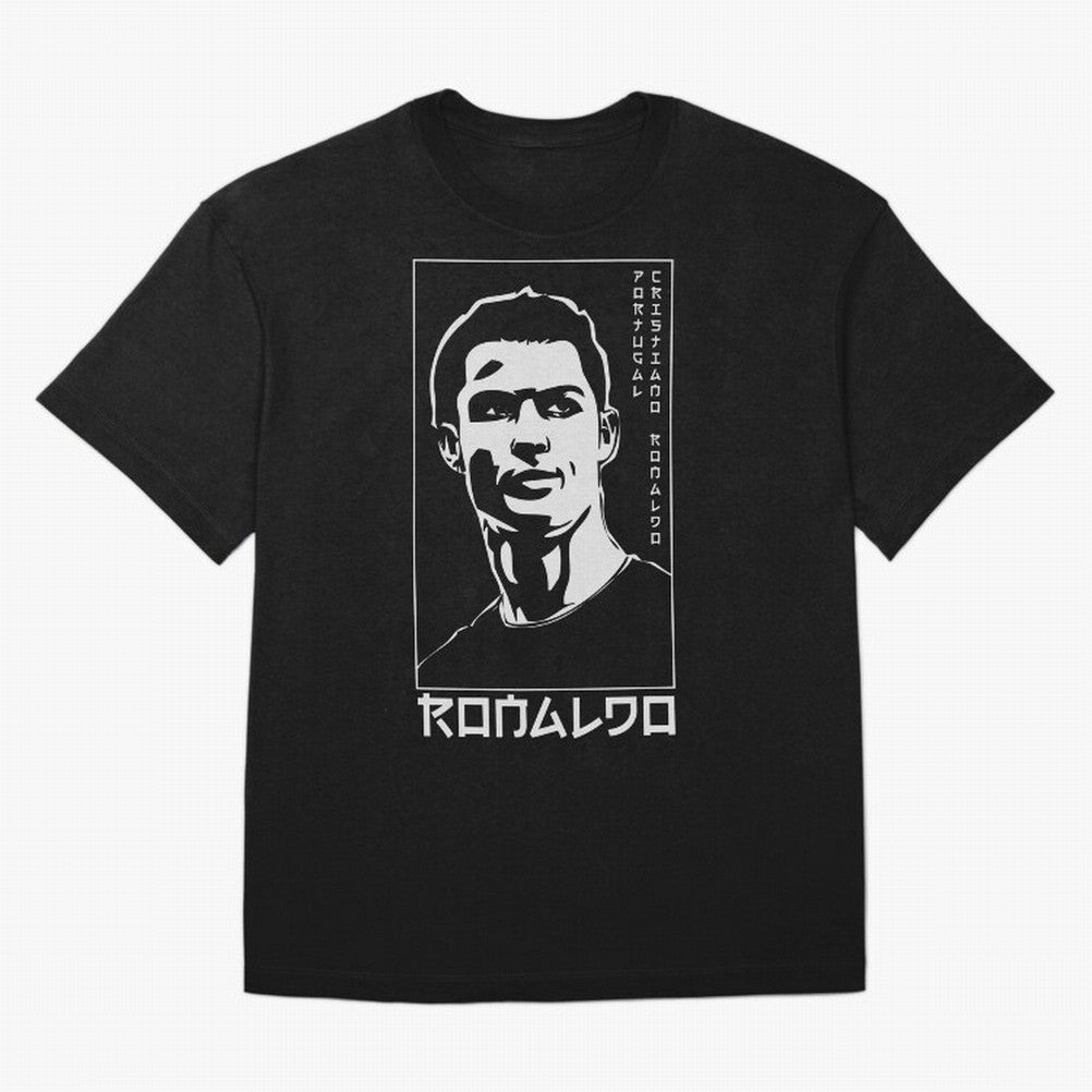 Ronaldo Japanese Style Portrait art illustration Oversized T-Shirt Bring Champion Energy into FIFA World Cup 2026 Group Stage Centered on Haaland, England Energy, Champion Mindset, Group Stage Buzz, Knockout Tension and Passionate Fan Culture;