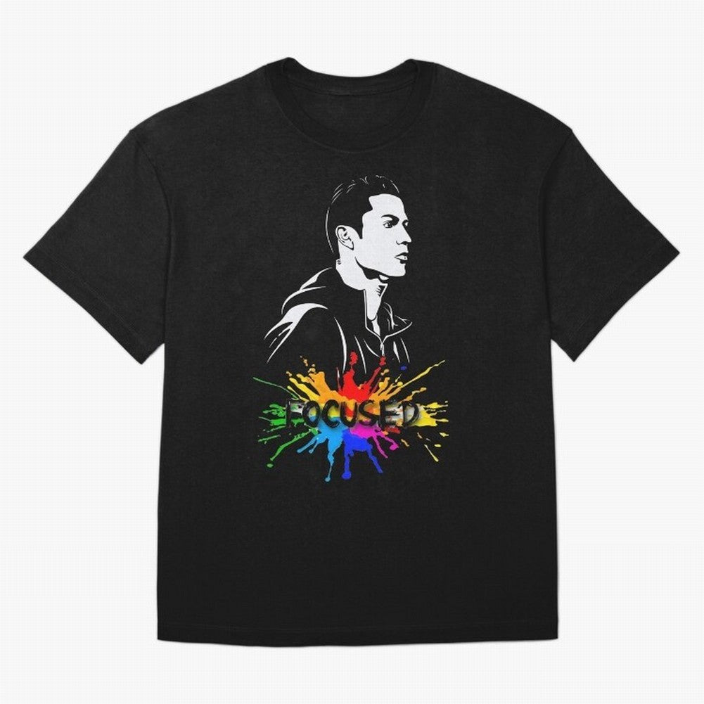 Christiano Ronaldo Focused Oversized T-Shirt Bring Global Tournament Vibes to FIFA World Cup 2026 Spirit, Highlighting England, Mbappe, Match Day Excitement, Supporter Culture, Golden Goals and Global Football Passion; Ideal for Passionate Fans Who