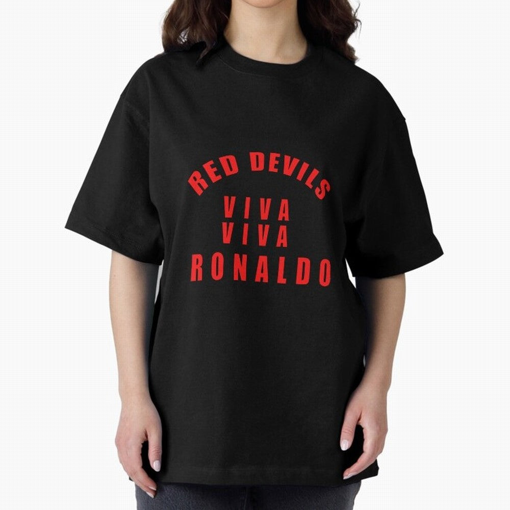 Viva Viva Ronaldo Oversized T-Shirt Embrace Global Football Passion for FIFA World Cup 2026 Group Stage, Built around Cristiano Ronaldo, Argentina, Soccer Culture, Superstar Moments, National Team Dreams and Competitive Fire; Perfect for People Who
