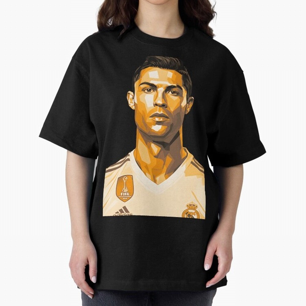 Ronaldo Oversized T-Shirt Carry National Pride through the FIFA World Cup 2026 Journey through Messi Highlights, Spain and Netherlands Pride, Football History, Final Match Energy, Crowd Noise and Once in a Lifetime Moments; Perfect for Supporters