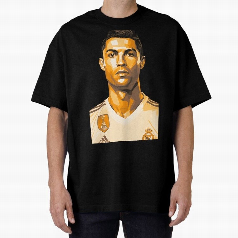 Ronaldo Oversized T-Shirt Carry National Pride through the FIFA World Cup 2026 Journey through Messi Highlights, Spain and Netherlands Pride, Football History, Final Match Energy, Crowd Noise and Once in a Lifetime Moments; Perfect for Supporters