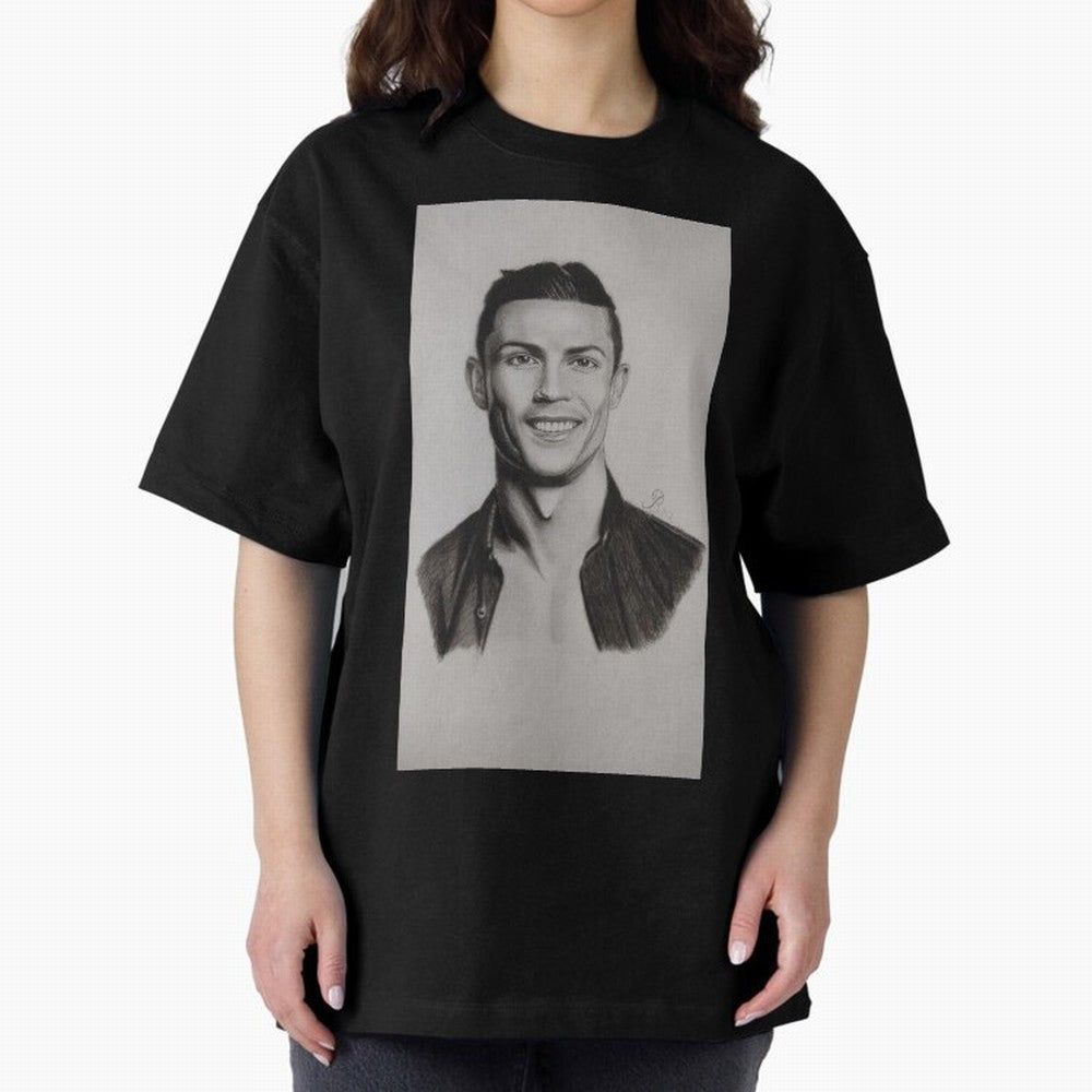 CR7 Oversized T-Shirt Show Your Love for FIFA World Cup 2026 Group Stage Featuring Cristiano Ronaldo, Argentina, France and Brazil Energy, Sports Nostalgia, International Competition, Famous Players and Unforgettable Victories; Perfect for Fans,